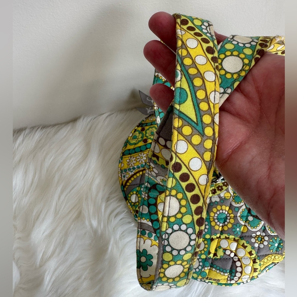 Vera Bradley Lizzy Lemon Parfait Yellow Crossbody Bag - Picture 10 of 16